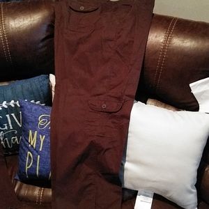 Womens brown cargo pants